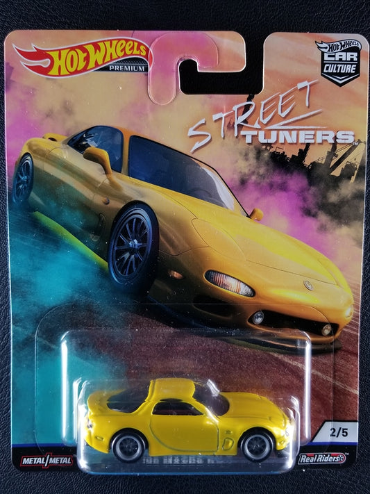 Hot Wheels Premium - '95 Mazda RX-7 (Yellow) [2/5 - Car Culture: Street Tuners]