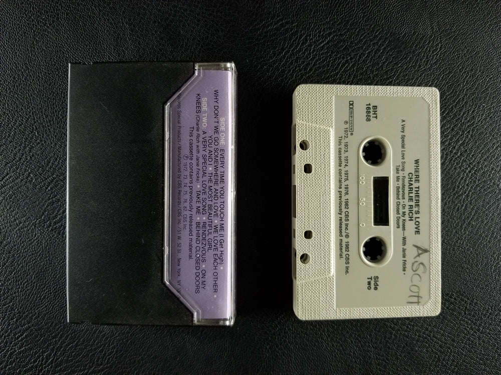 Charlie Rich - Where There's Love (1982, Cassette)