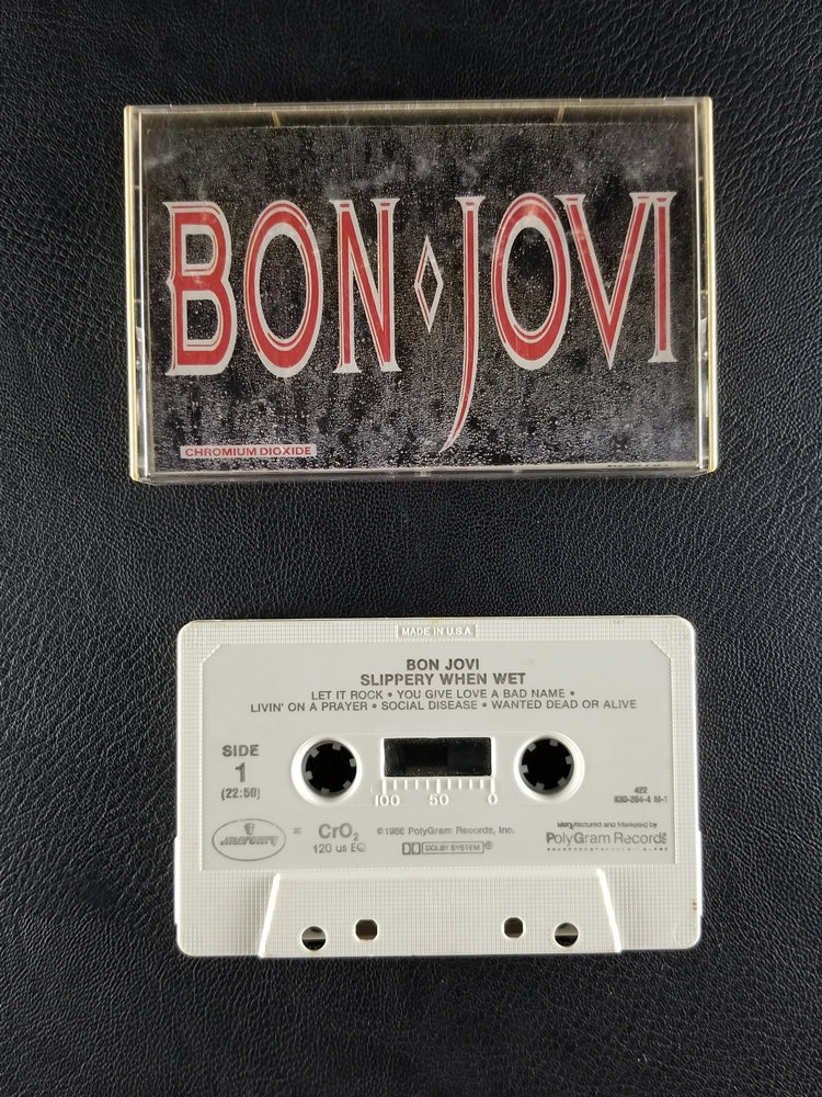 Bon Jovi - Slippery When Wet (1986, Cassette)