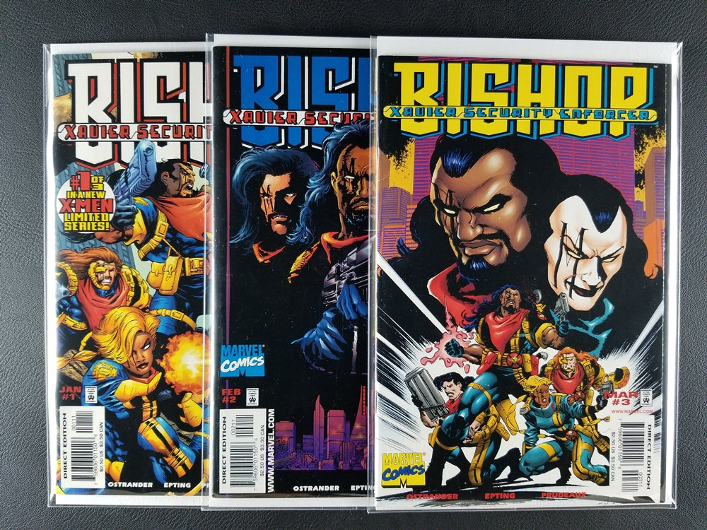 Bishop: Xavier Security Enforcer #1-3 Set (Marvel, 1998)