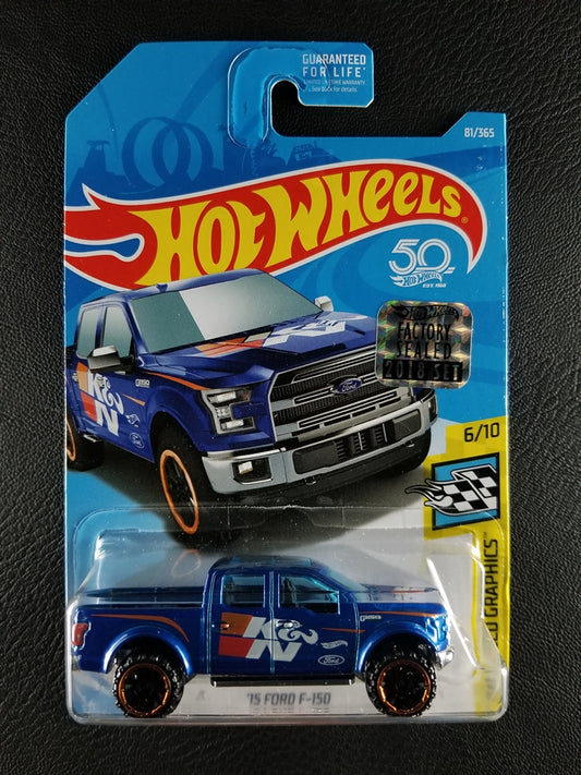 Hot Wheels - '15 Ford F-150 (Blue) [Factory Sealed 2018 Set]