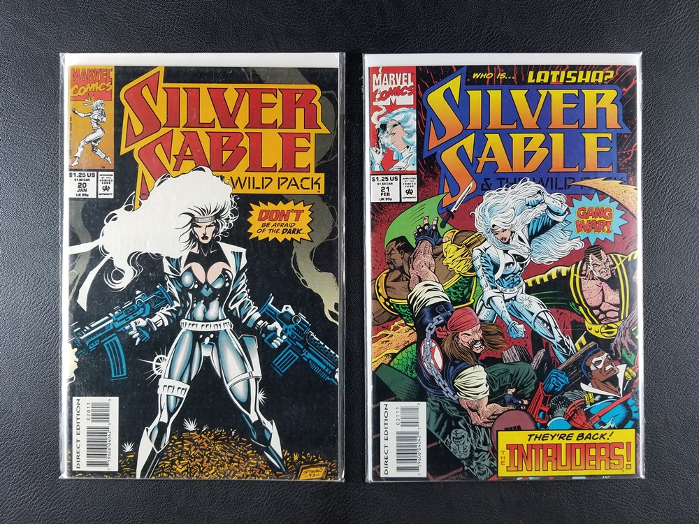 Silver Sable and the Wild Pack #20 & 21 Set (Marvel, 1994)