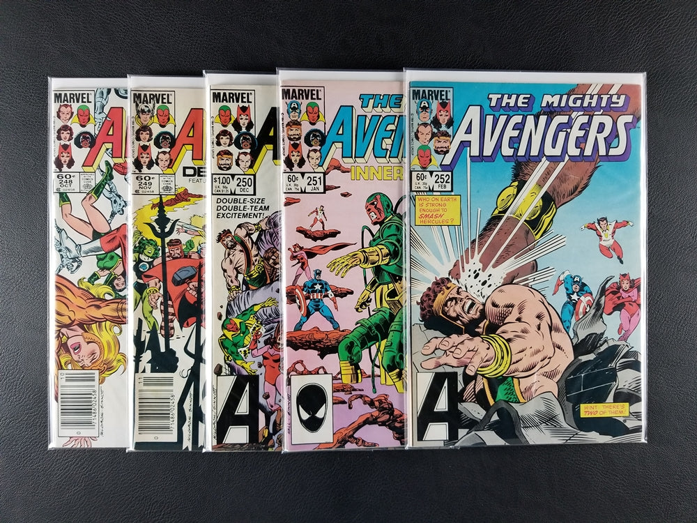 The Avengers [1st Series] #248-252 & 254-255 Sets (Marvel, 1984-85)