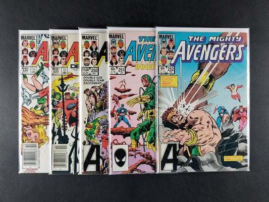 The Avengers [1st Series] #248-252 & 254-255 Sets (Marvel, 1984-85)