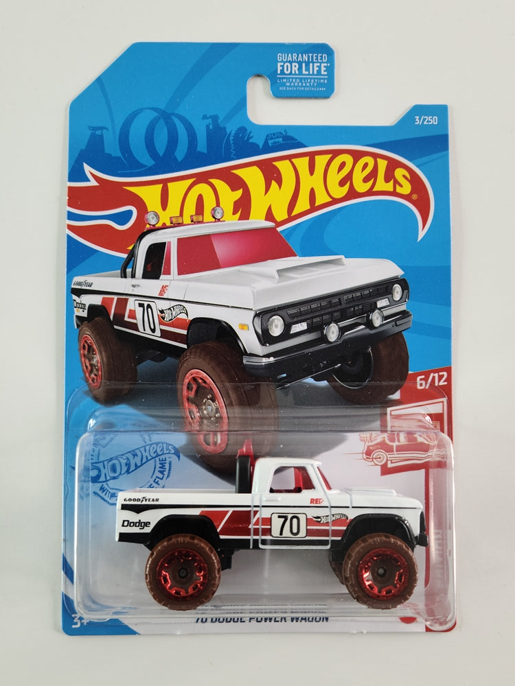 Hot Wheels - '70 Dodge Power Wagon (White) [2021 Red Edition - 6/12 (Target Exclusive)]