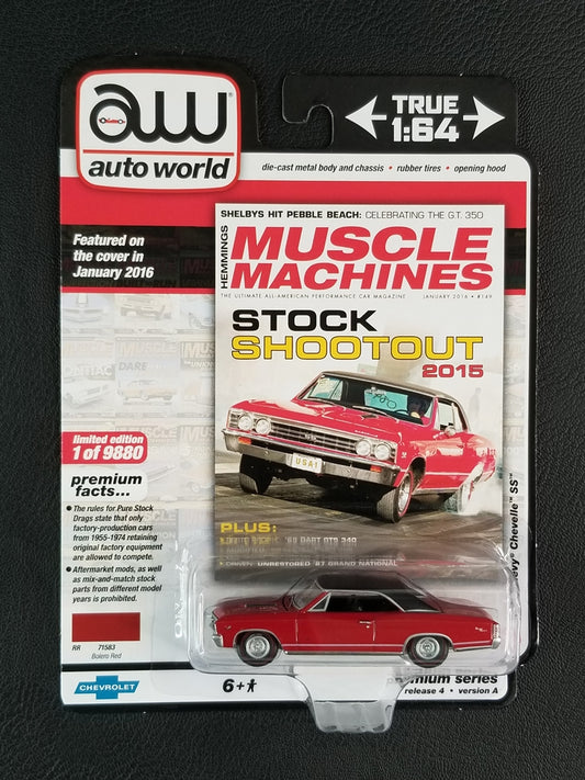 Auto World - 1967 Chevy Chevelle SS (Bolero Red) [5/6 - Premium Series (2020 Release 4) [Version A] (Hemmings); Ltd. Ed. - 1 of 9880]