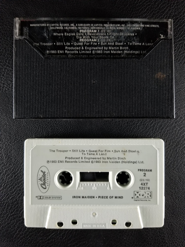 Iron Maiden - Piece of Mind (1983, Cassette)