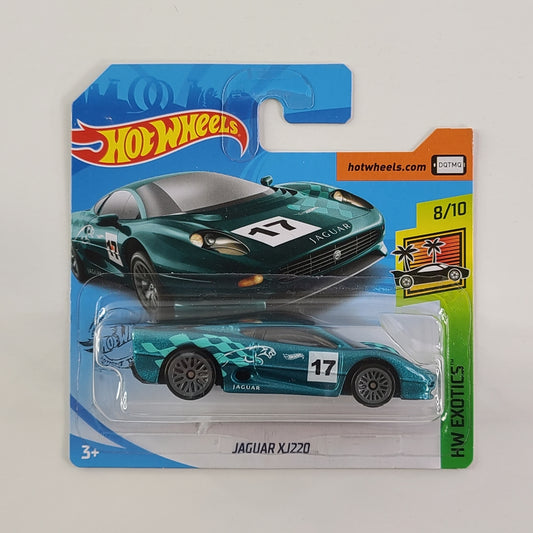 Hot Wheels - Jaguar XJ220 (Metalflake Dark Turquoise) [Short Card]