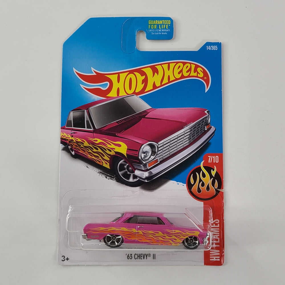 Hot Wheels - '63 Chevy II (Metalflake Pink)