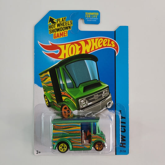 Hot Wheels - Bread Box (Metalflake Emerald Green) [HW City (2015) - 29/250]