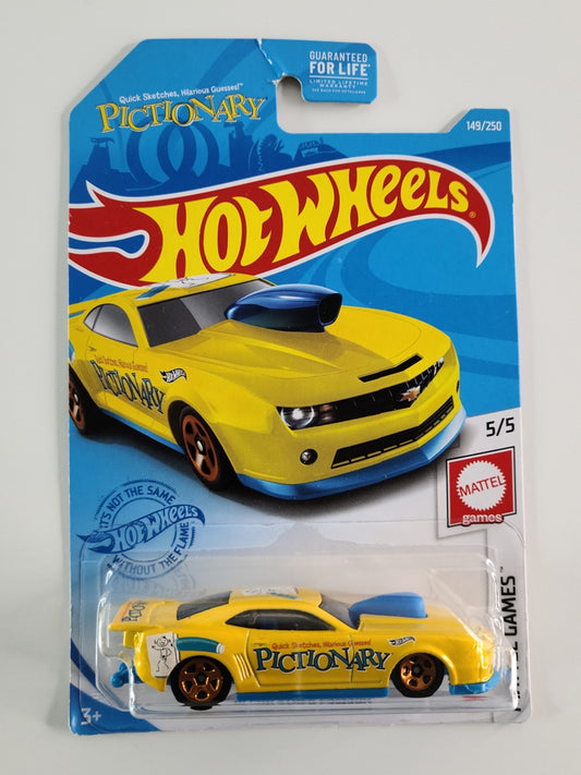 Hot Wheels - '10 Pro Stock Camaro (Yellow) [2021 Mattel Games Mini Collection - 5/5]