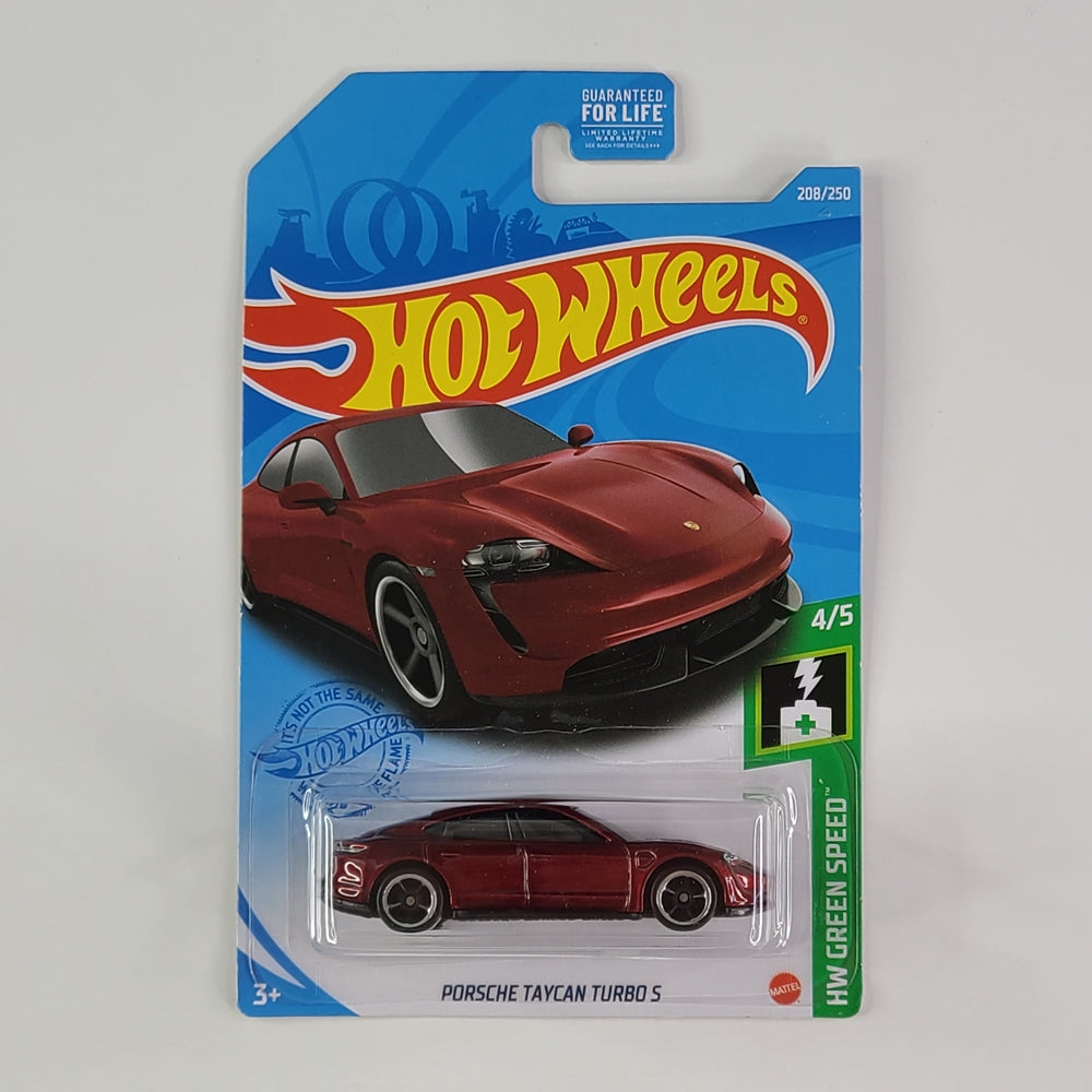 Hot Wheels - Porsche Taycan Turbo S (Metalflake Dark Red)