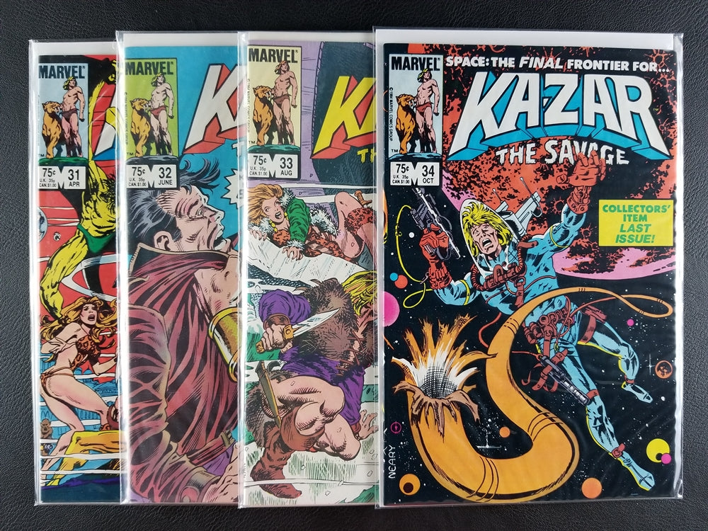 Ka-Zar the Savage #31-34 Set (Marvel, 1984)