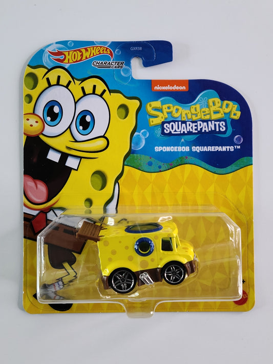 Hot Wheels Character Cars - SpongeBob (Yellow) [2021 SpongeBob Squarepants Character Cars]