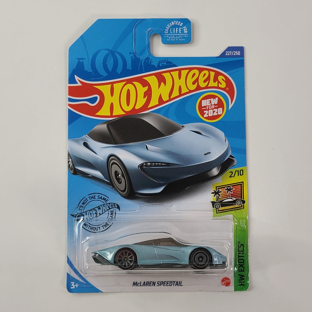 Hot Wheels - McLaren Speedtail (Metalflake Light Blue) [HW Exotics Mini Collection (2020) - 2/10] [New for 2020]