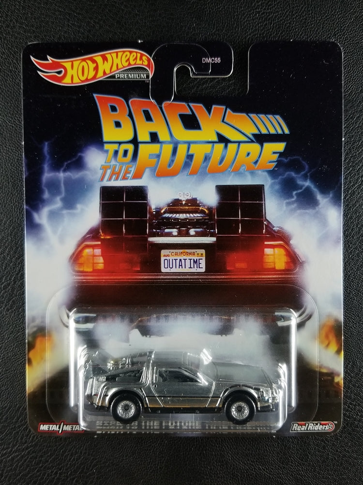 Hot Wheels Premium - Back to the Future Time Machine (Silver)