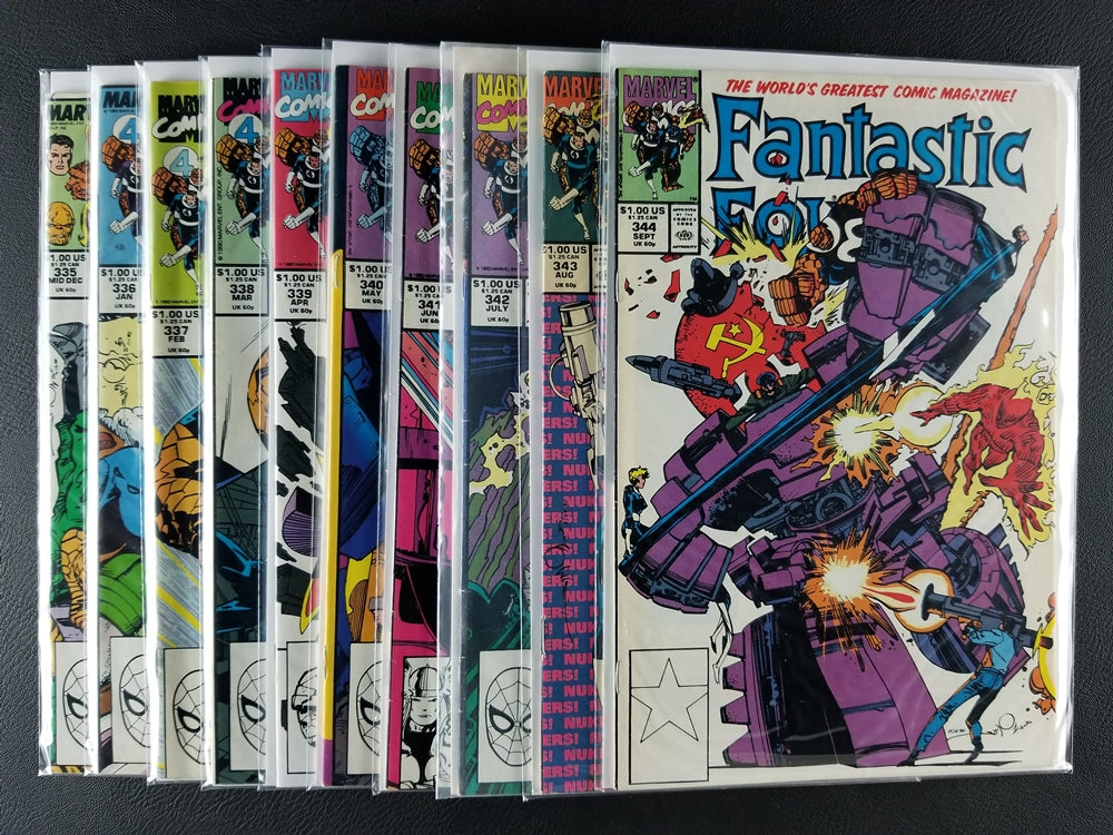 Fantastic Four [1st Series] #335-344 Set (Marvel, 1989-90)
