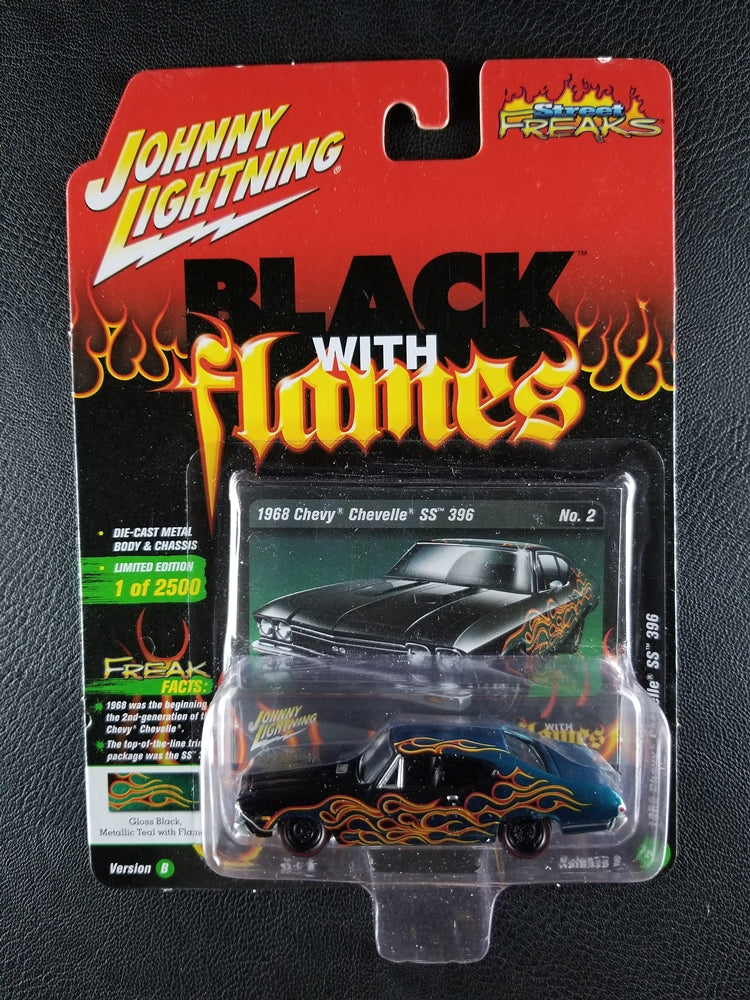 Johnny Lightning - 1968 Chevy Chevelle SS 396 (Gloss Black/Metallic Teal) [2/6 - Street Freaks 2018, Release 2 ; Ltd. Ed - 1 of 2500]