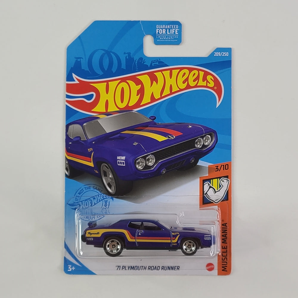 Hot Wheels - '71 Plymouth Road Runner (Blue)