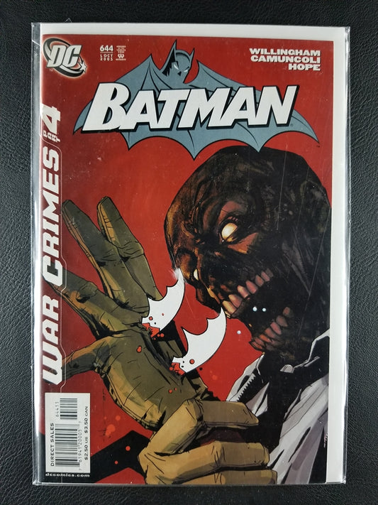 Batman #644 (DC, October 2005)