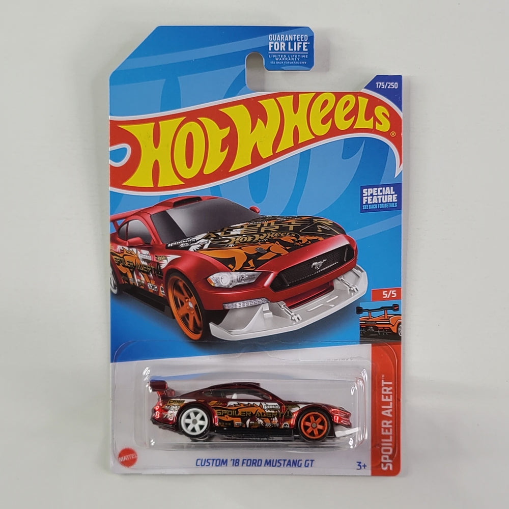 Hot Wheels - Custom '18 Ford Mustang GT (Spectraflame Red) [Super Treasure Hunt]