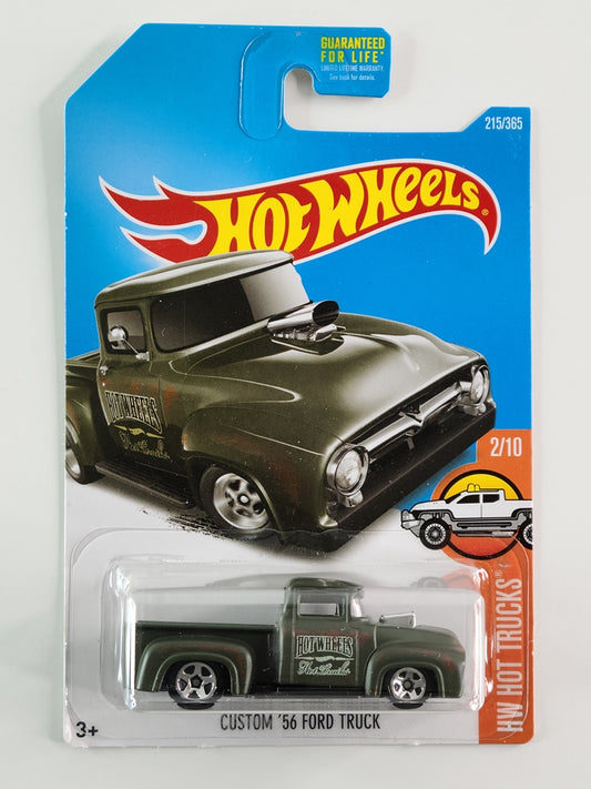 Hot Wheels - Custom '56 Ford Truck (Matte Dark Green) [HW Hot Trucks Mini Collection (2017) - 2/10]