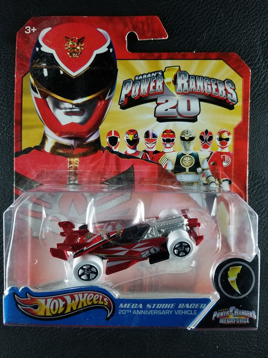 Hot Wheels Character Cars - Mega Strike Racer (Red) [Power Rangers 20th Anniversary]