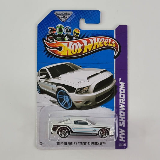 Hot Wheels - '10 Ford Shelby GT500 Super Snake (White Pearl Metallic)