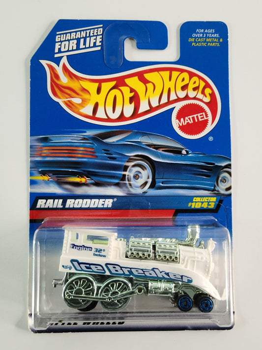 Hot Wheels - Rail Rodder (Matte White) [1999 Mainline #1043]