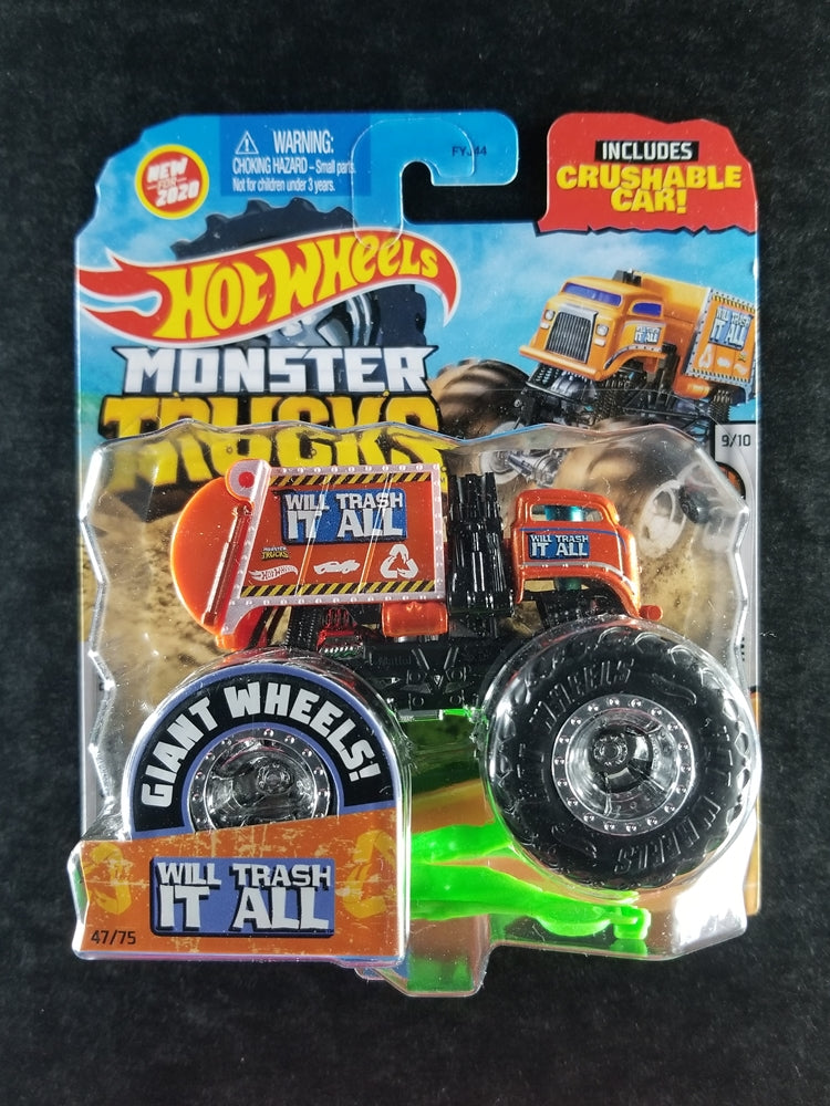 Hot Wheels Monster Trucks - Will Trash It All (Orange)