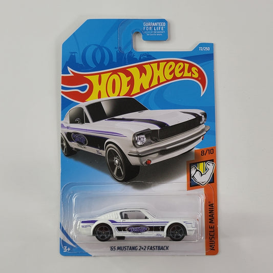 Hot Wheels - '65 Mustang 2+2 Fastback (Matte White)