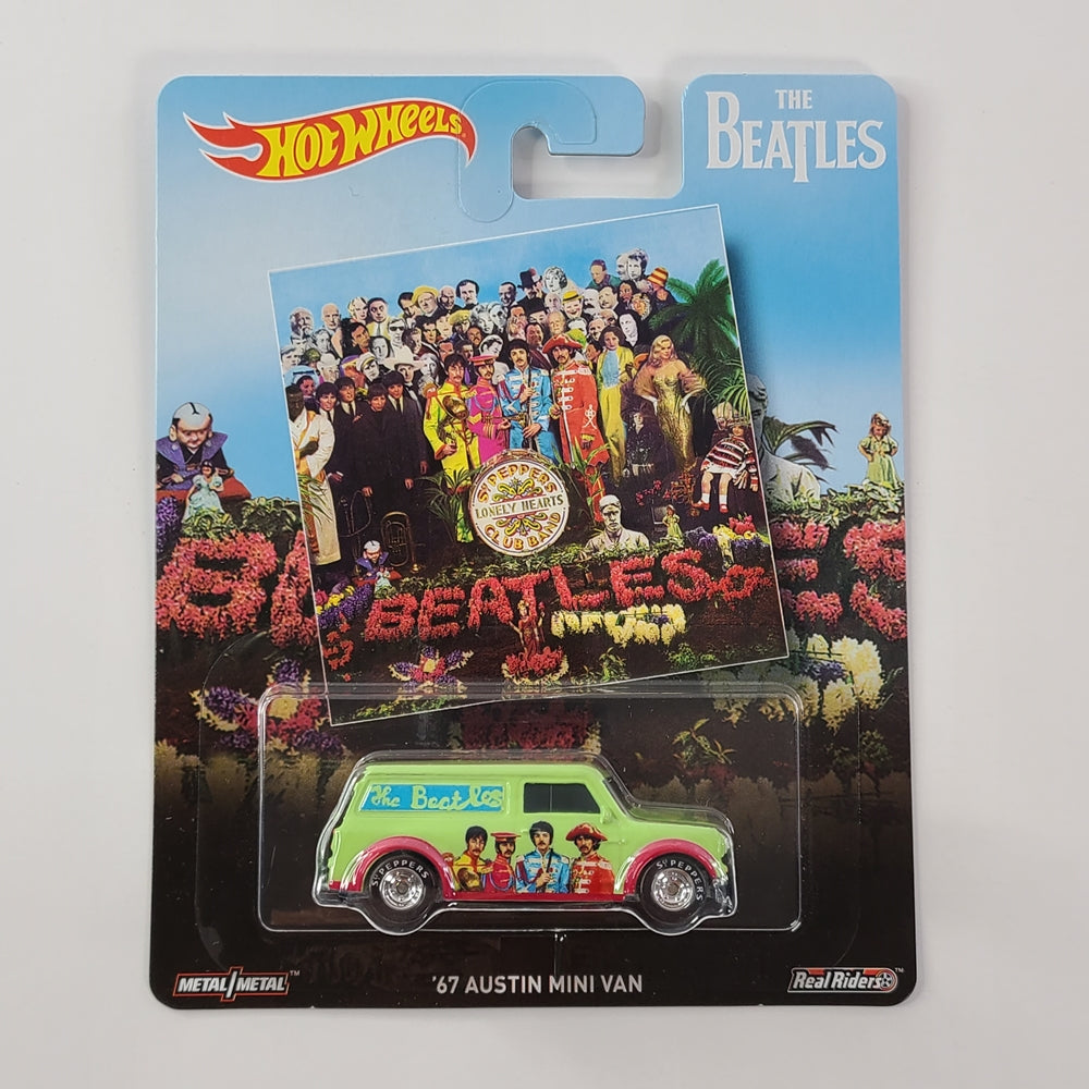 Hot Wheels - '67 Austin Mini Van (Light Pastel Green) [Pop Culture: The Beatles (2017)]