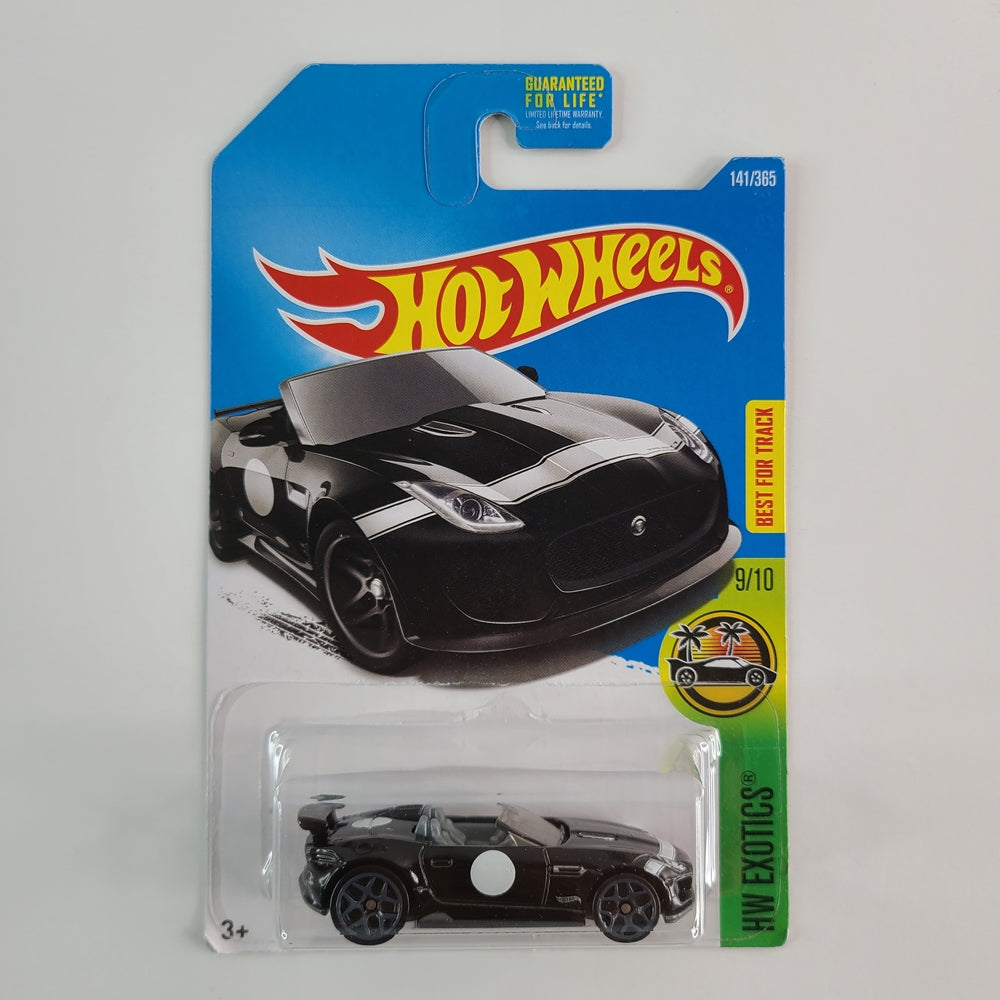 Hot Wheels - '15 Jaguar F-Type Project 7 (Black) [HW Exotics Mini Collection (2017) - 9/10]