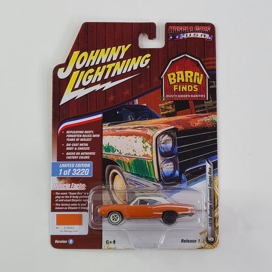 Johnny Lightning - 1970 Dodge Coronet Super Bee (Go Mango Irid.) [Limited Edition - 1 of 3220]