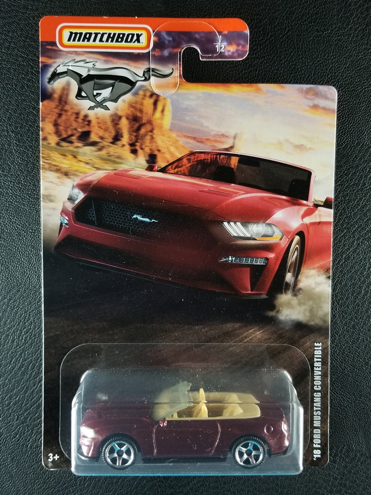 Matchbox - '18 Ford Mustang Convertible (Metalflake Red) [1/12 - 2020 Ford Mustang]