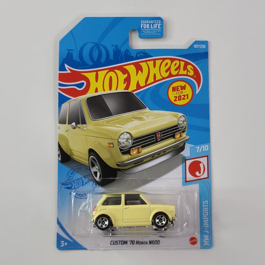 Hot Wheels - Custom '70 Honda N600 (Cream Yellow)