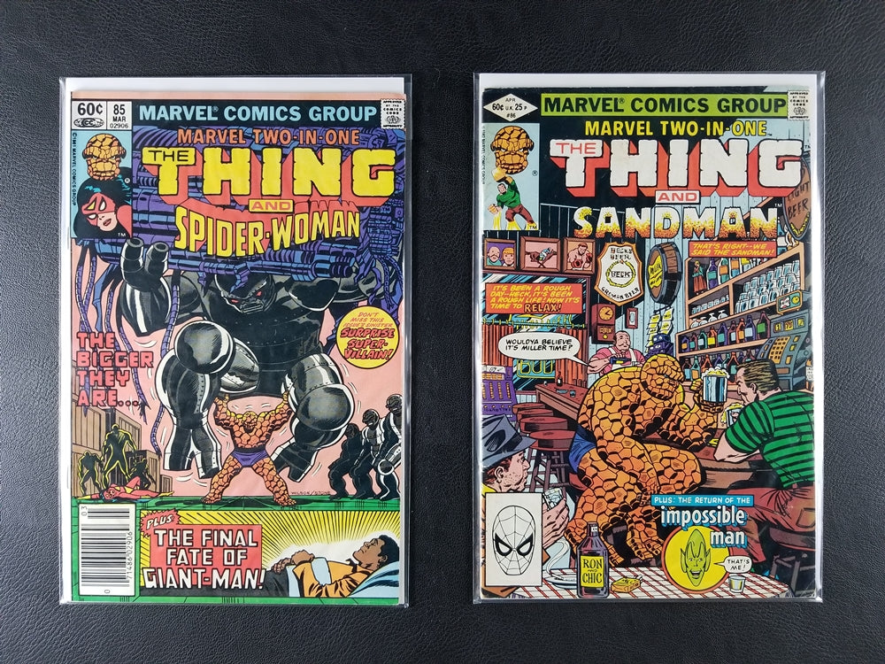 Marvel Two-in-One [1st Series] [The Thing] #81-86 Set (Marvel, 1981-82)