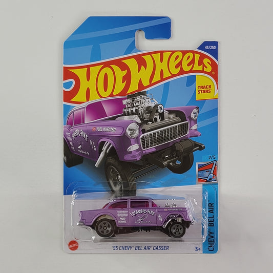 Hot Wheels - '55 Chevy Bel Air Gasser (Matte Pink) [Card Variant]