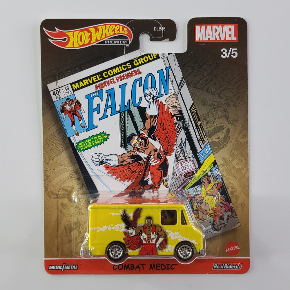 Hot Wheels Premium - Combat Medic (Yellow) [Pop Culture: Marvel (2021) - 3/5]