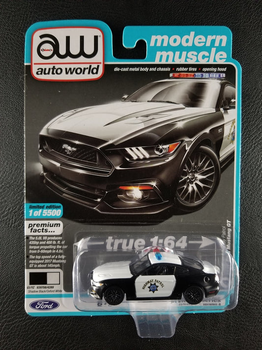 Auto World - 2017 Ford Mustang GT (Shadow Black/Oxford White) [4/6 - 2020 Premium Series (Release 1) (Version A) (Modern Muscle); Limited Edition, 1 of 5500]