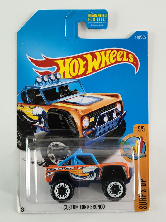 Hot Wheels - Custom Ford Bronco (Orange) [Surf's Up Mini Collection (2017) - 5/5]