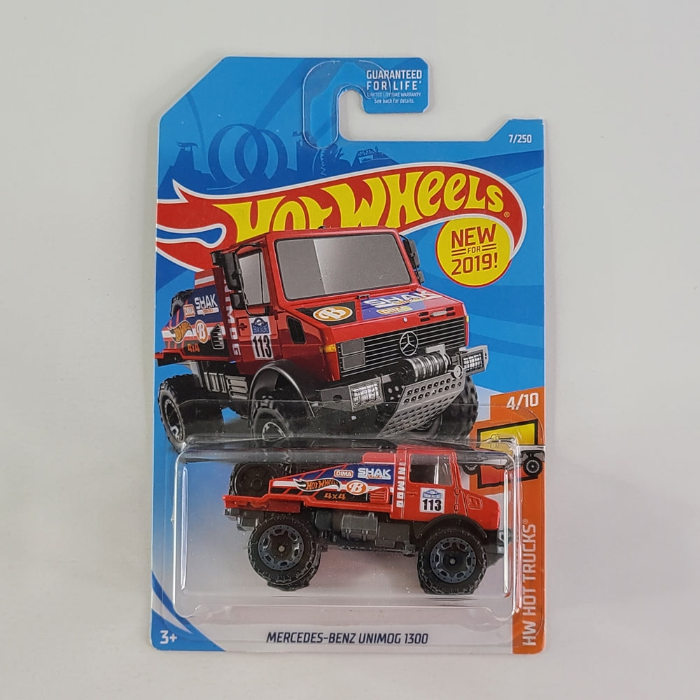 Hot Wheels - Mercedes-Benz Unimog 1300 (Red)