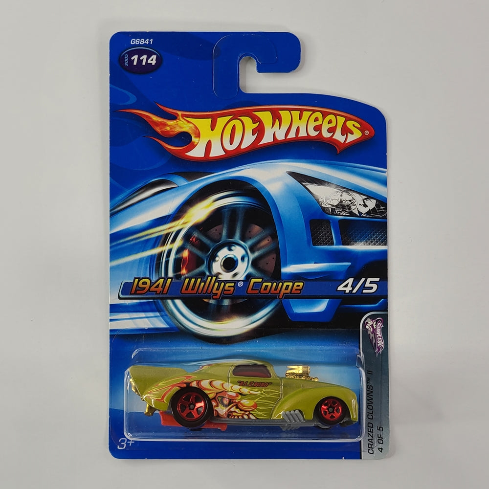 Hot Wheels - 1941 Willys Coupe (Lime Green) [Crazed Clowns Series II (2005) - 4/5]