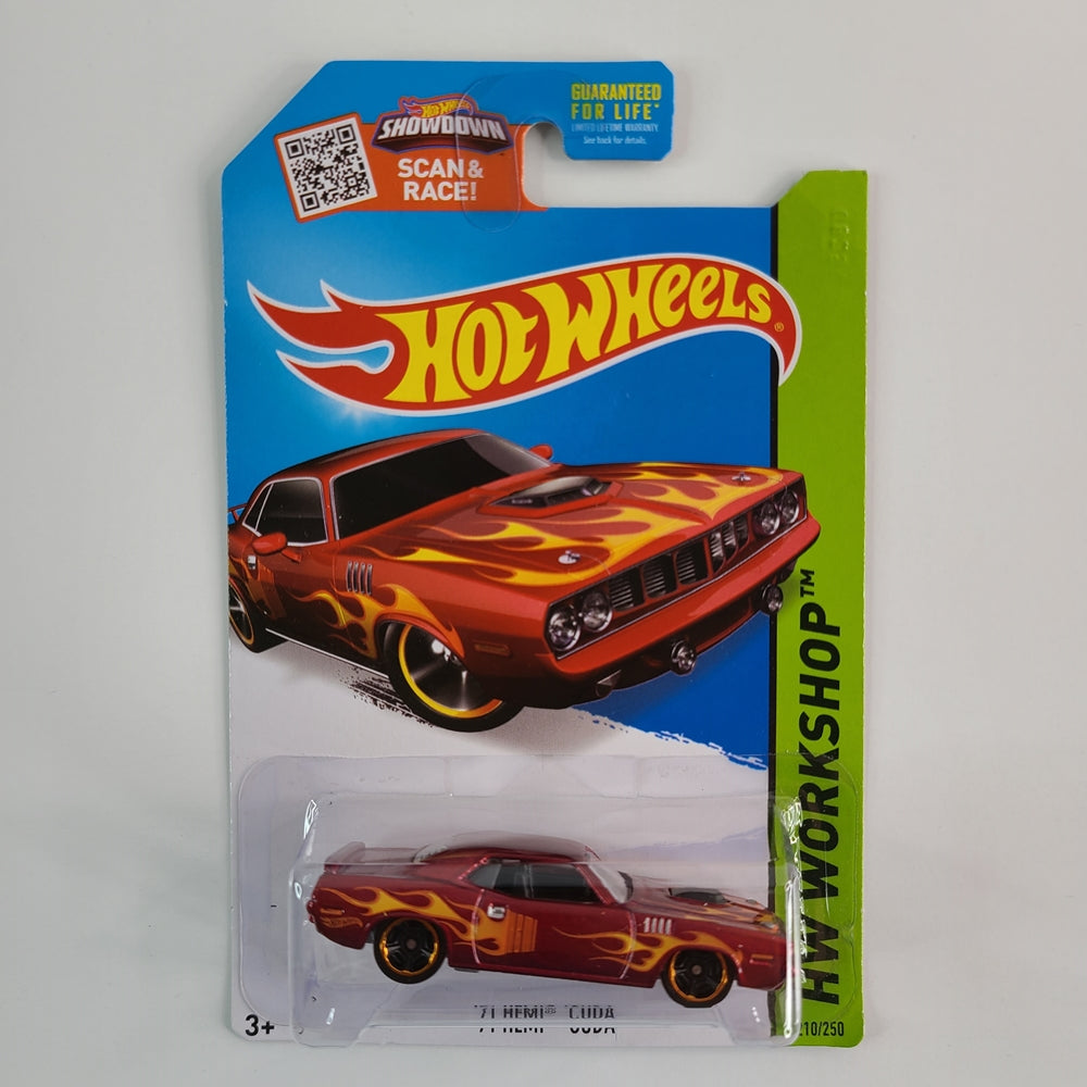 Hot Wheels - '71 HEMI Cuda (Dark Red)