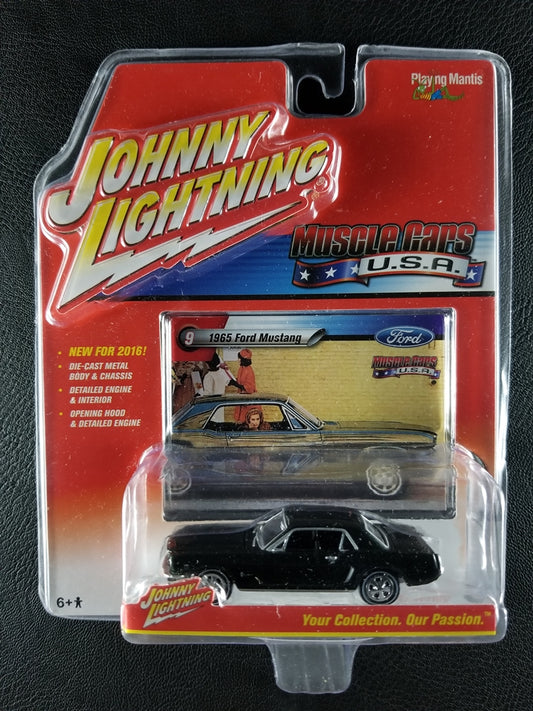 Johnny Lightning - 1965 Ford Mustang (Black) [9/12 - Muscle Cars USA 2016, Series 2]