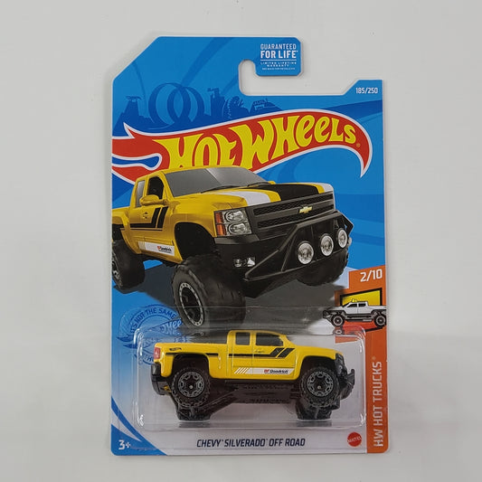 Hot Wheels - Chevy Silverado Off Road (Yellow) [HW Hot Trucks Mini Collection (2021) - 2/10]