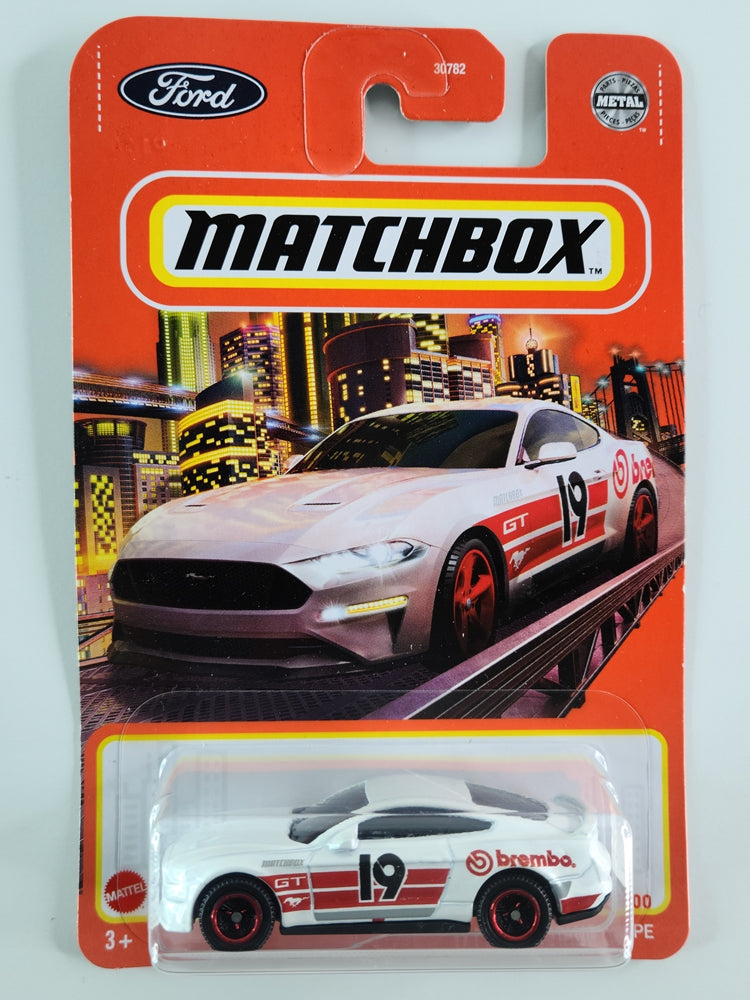 Matchbox - '19 Ford Mustang Coupe (Metalflake White)