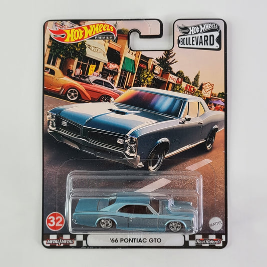 Hot Wheels Premium - '66 Pontiac GTO (Metallic Pale Blue)