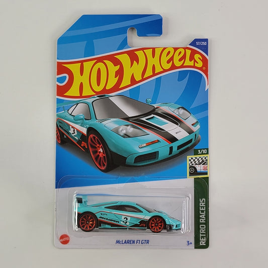 Hot Wheels - McLaren F1 GTR (Cyan Light Blue)