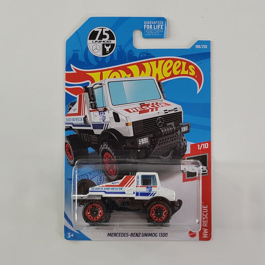 Hot Wheels - Mercedes-Benz Unimog 1300 (White)